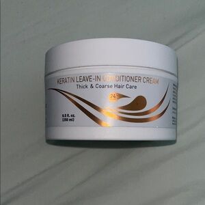 Keratin Leave-In Conditioner Cream - White and Gold